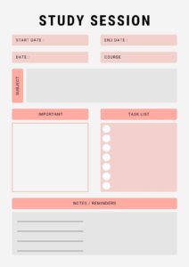 aesthetic-study-guide-template