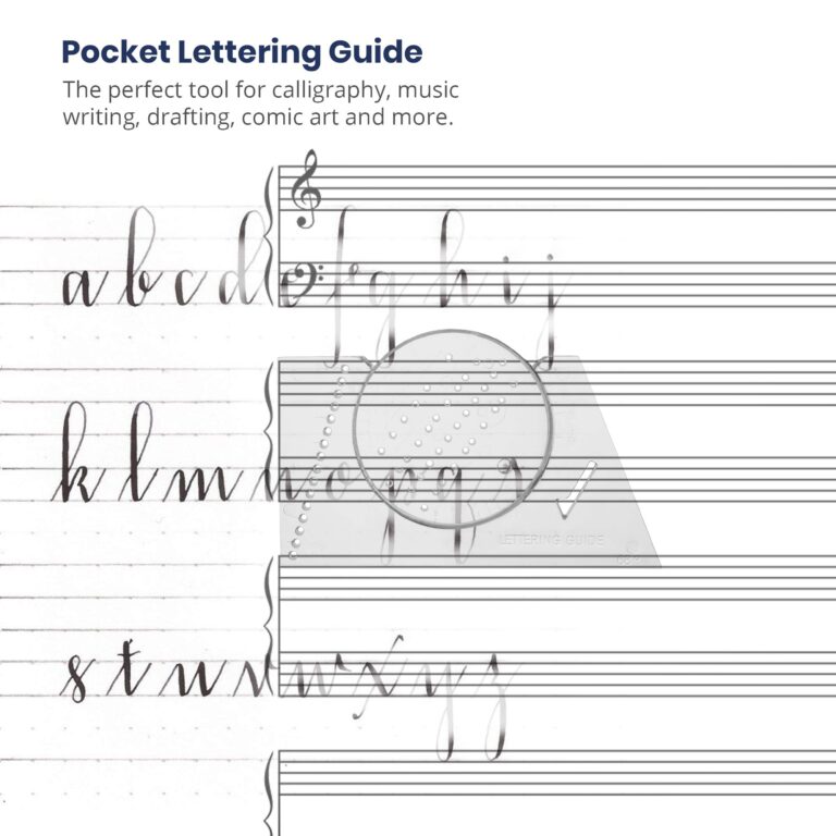 Ames Lettering Guide Template