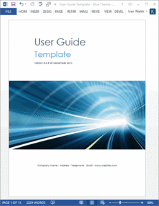 application-user-guide-template