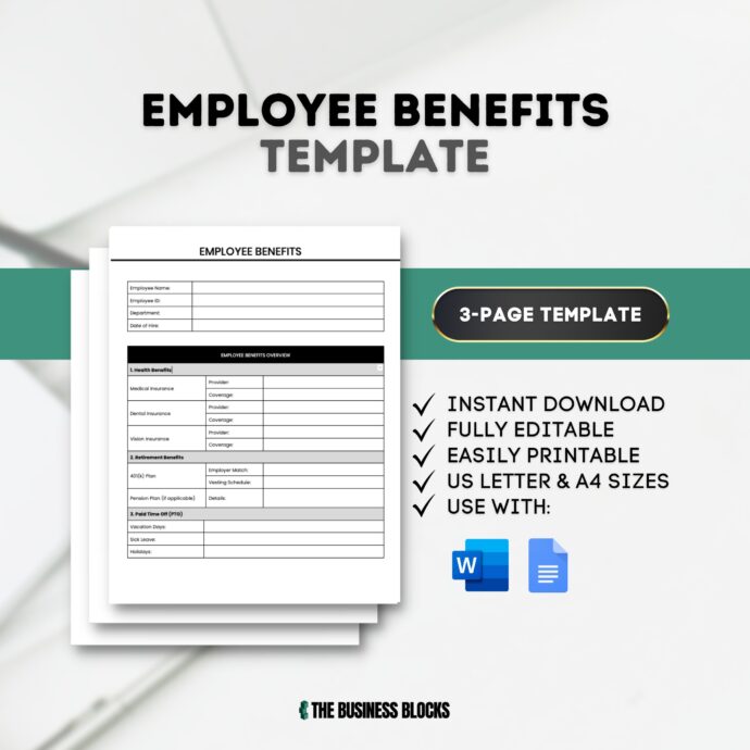 Employee Benefits Guide Template
