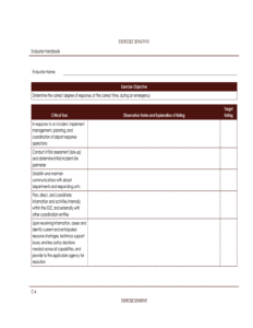 exercise-evaluation-guide-template