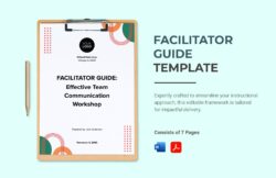 free-training-facilitator-guide-template