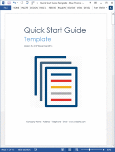 quick-start-guide-template