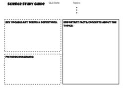 science-study-guide-template