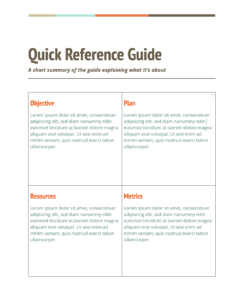 training-quick-reference-guide-template