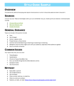 training-style-guide-template
