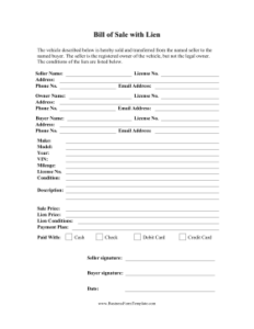 bill-of-sale-with-lien-holder-template