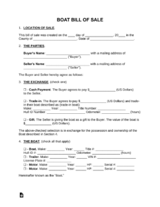 Boat Motor Bill of Sale Template boat-motor-bill-of-sale-template