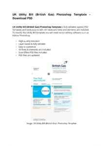 british-gas-utility-bill-template
