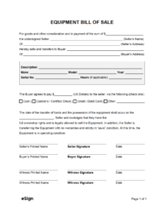 construction-bill-of-sale-template