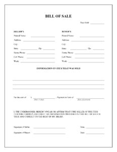 Docusign Bill of Sale Template docusign-bill-of-sale-template