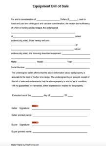farm-equipment-bill-of-sale-template