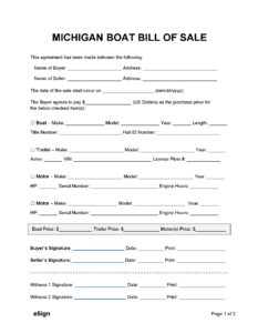 michigan-boat-bill-of-sale-template