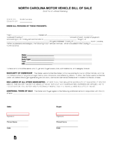 nc-car-bill-of-sale-template