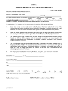 stored-materials-bill-of-sale-template