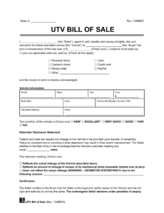 utv bill of sale template utv-bill-of-sale-template