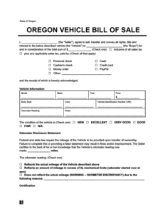 vehicle-bill-of-sale-oregon-template