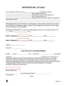 vehicle-bill-of-sale-with-notary-template