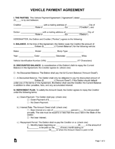 vehicle-bill-of-sale-with-payments-template