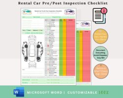 Car Rental Inspection Checklist Template car-rental-inspection-checklist-template