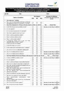 Construction Site Inspection Checklist Template construction-site-inspection-checklist-template