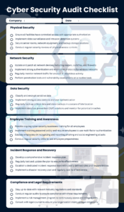 cyber-security-audit-checklist-template