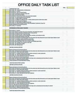 Daily Job Duties Checklist Template daily-job-duties-checklist-template