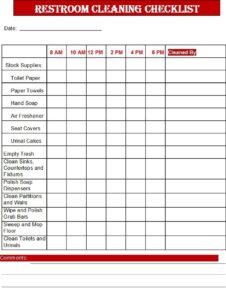 Daily Restroom Cleaning Checklist Template daily-restroom-cleaning-checklist-template