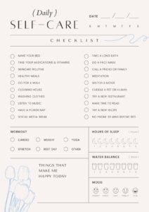 Daily Self Care Checklist Template daily-self-care-checklist-template