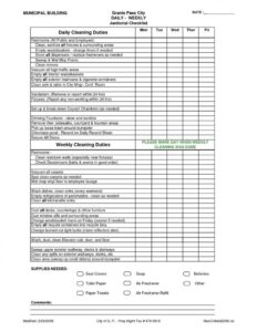Dental Surgery Cleaning Checklist Template dental-surgery-cleaning-checklist-template