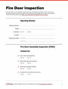 Fire Door Inspection Checklist Template fire-door-inspection-checklist-template