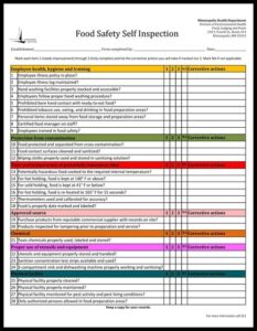 Food Safety Inspection Checklist Template food-safety-inspection-checklist-template