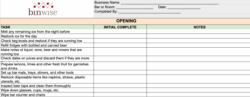 Free Bar Cleaning Checklist Template free-bar-cleaning-checklist-template