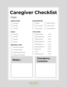 Free Printable Caregiver Daily Checklist Template free-printable-caregiver-daily-checklist-template