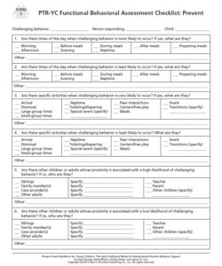 functional-behavior-assessment-checklist-template