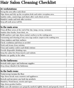 hair-salon-cleaning-checklist-template