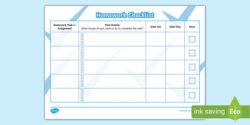 Homework Checklist Template For Students homework-checklist-template-for-students