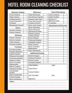 hotel-room-cleaning-checklist-template