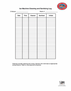 Ice Machine Cleaning Checklist Template ice-machine-cleaning-checklist-template