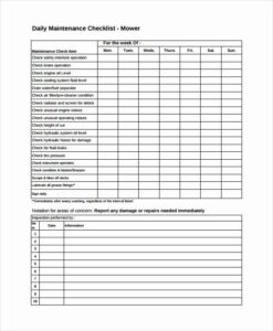 Lawn Mower Maintenance Checklist Template lawn-mower-maintenance-checklist-template