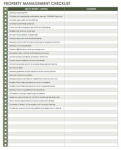 property-management-maintenance-checklist-template