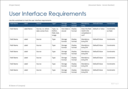 Business Analyst Task List Template