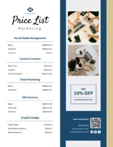 digital-marketing-price-list-template