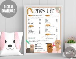Dog Grooming Price List Template dog-grooming-price-list-template