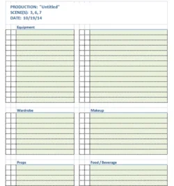 Film Production Equipment List Template film-production-equipment-list-template