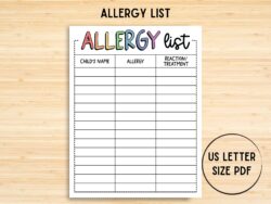 food-allergy-list-template-for-daycare
