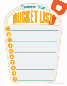 Free Summer Bucket List Template free-summer-bucket-list-template