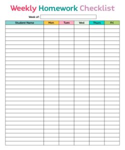 Homework Check Off List Template homework-check-off-list-template