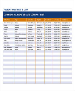 real-estate-contact-list-template