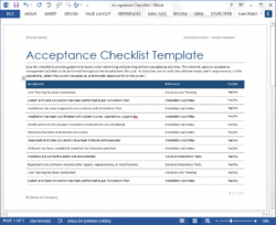 acceptance-into-service-checklist-template